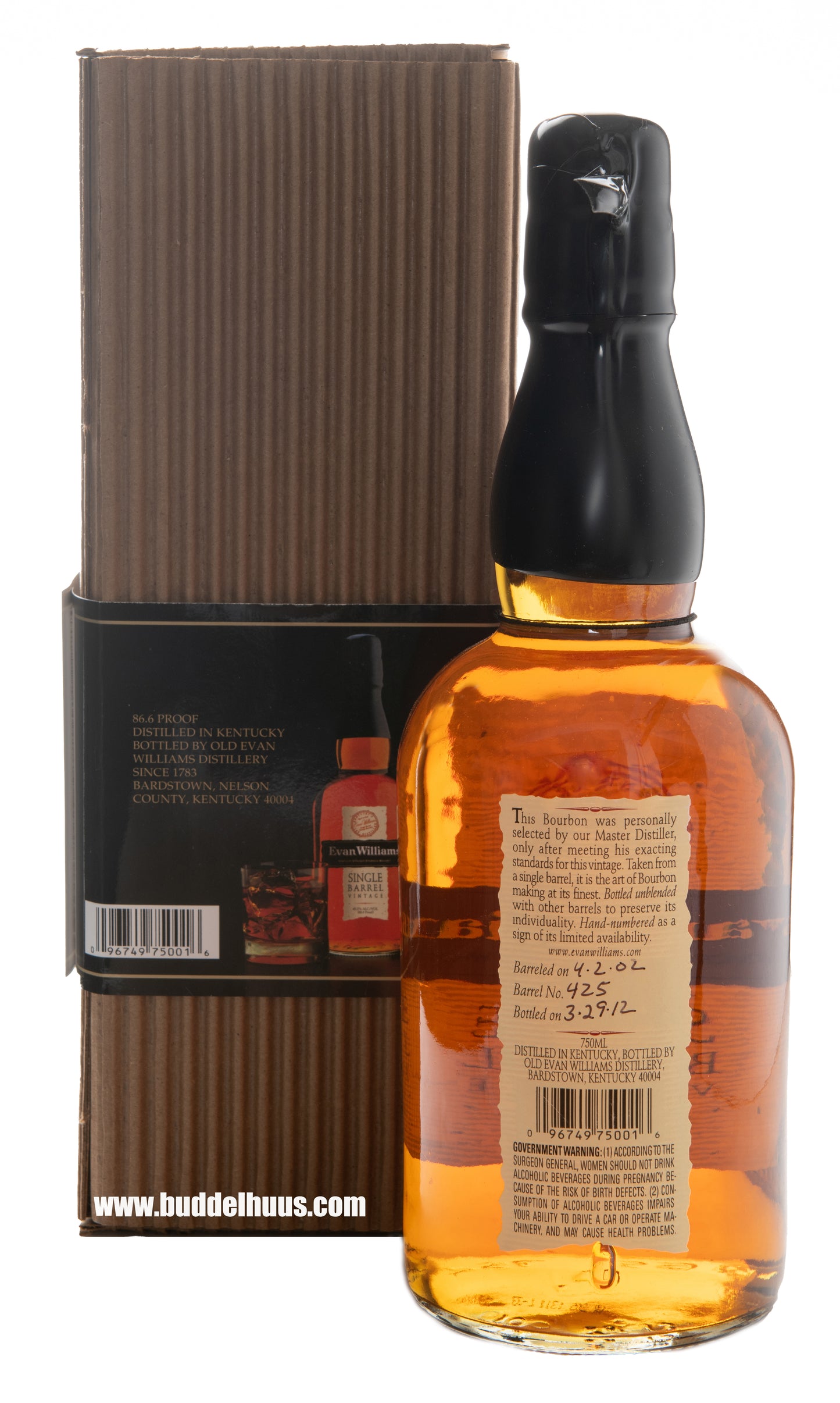 Evan Williams Single Barrel 2002