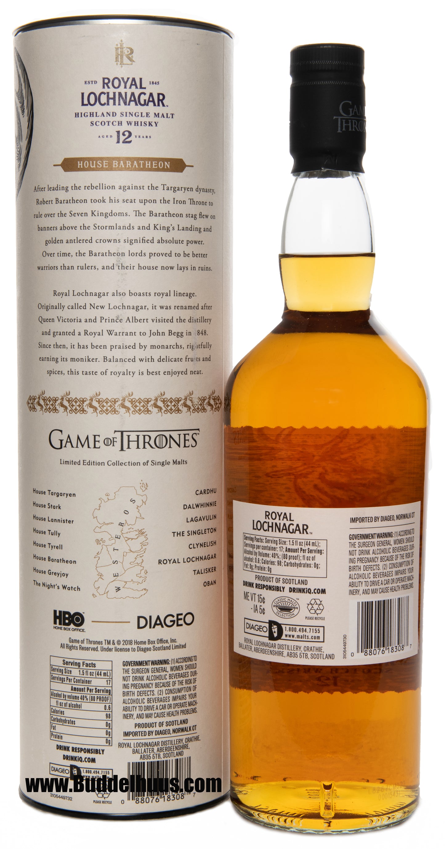 Game of Thrones Royal Lochnagar 12 yo House Baratheon