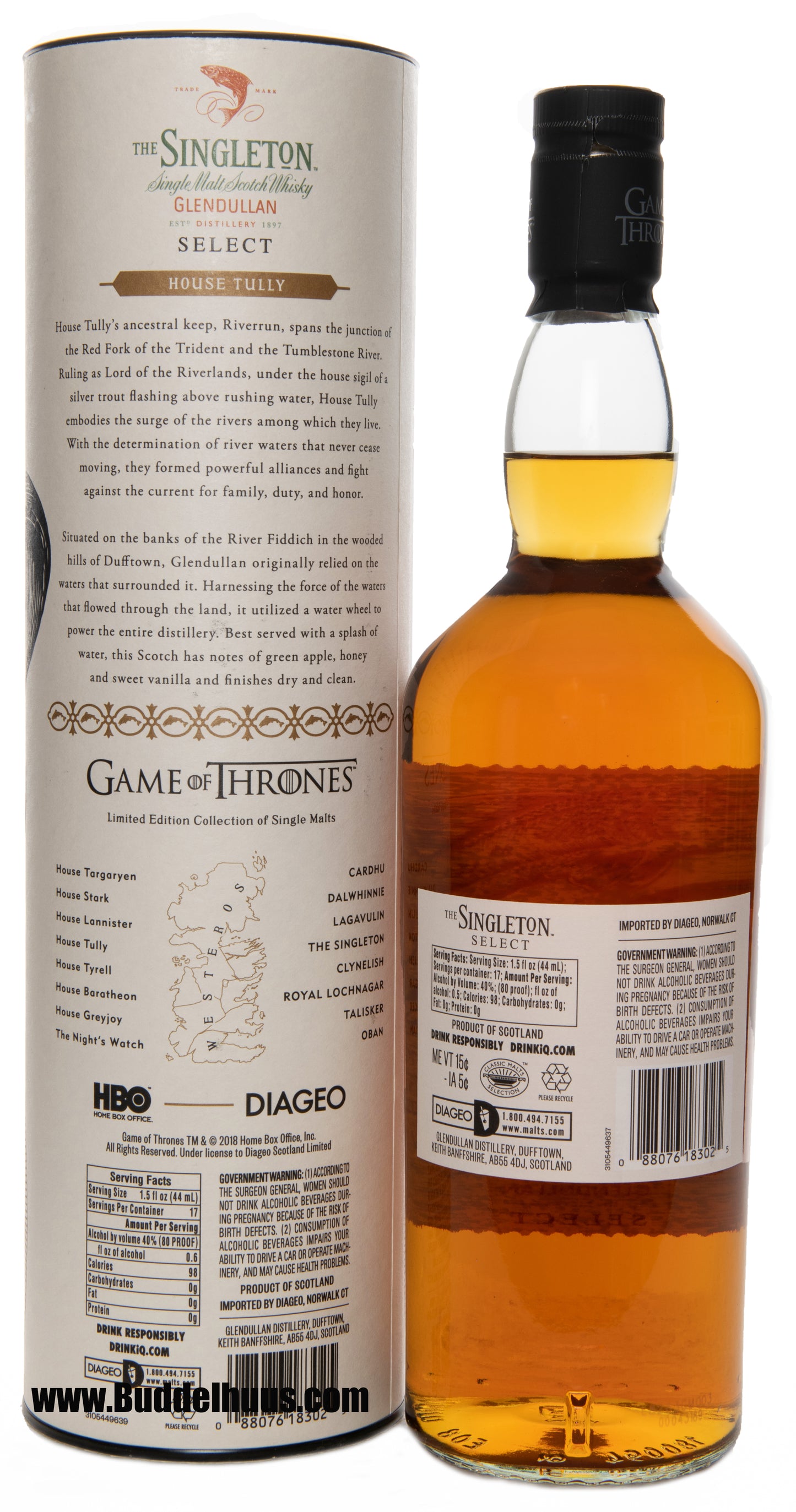Game of Thrones Singleton of Glendullan Classic House Tully