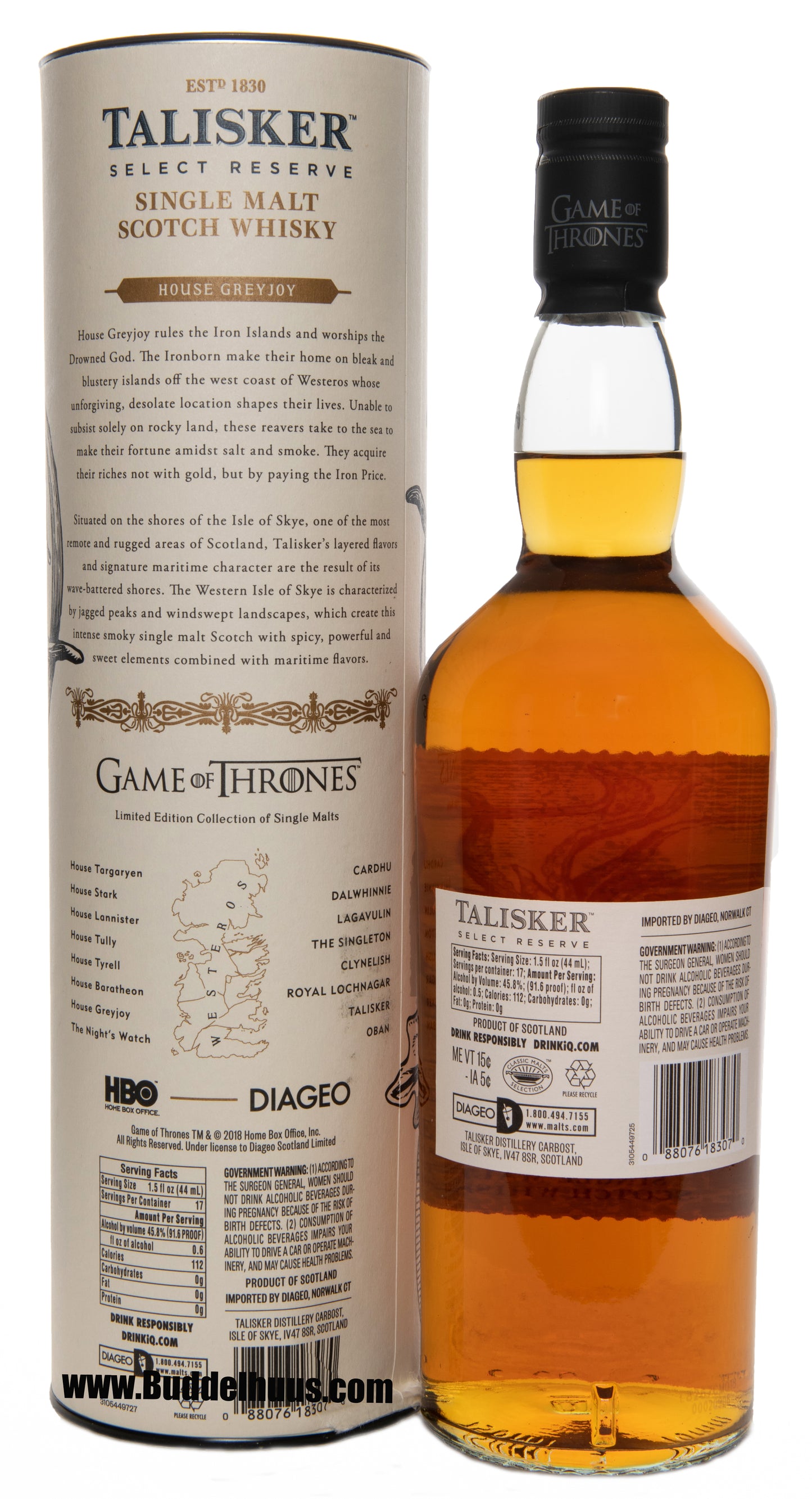 Game of Thrones Talisker Select Reserve House Greyjoy