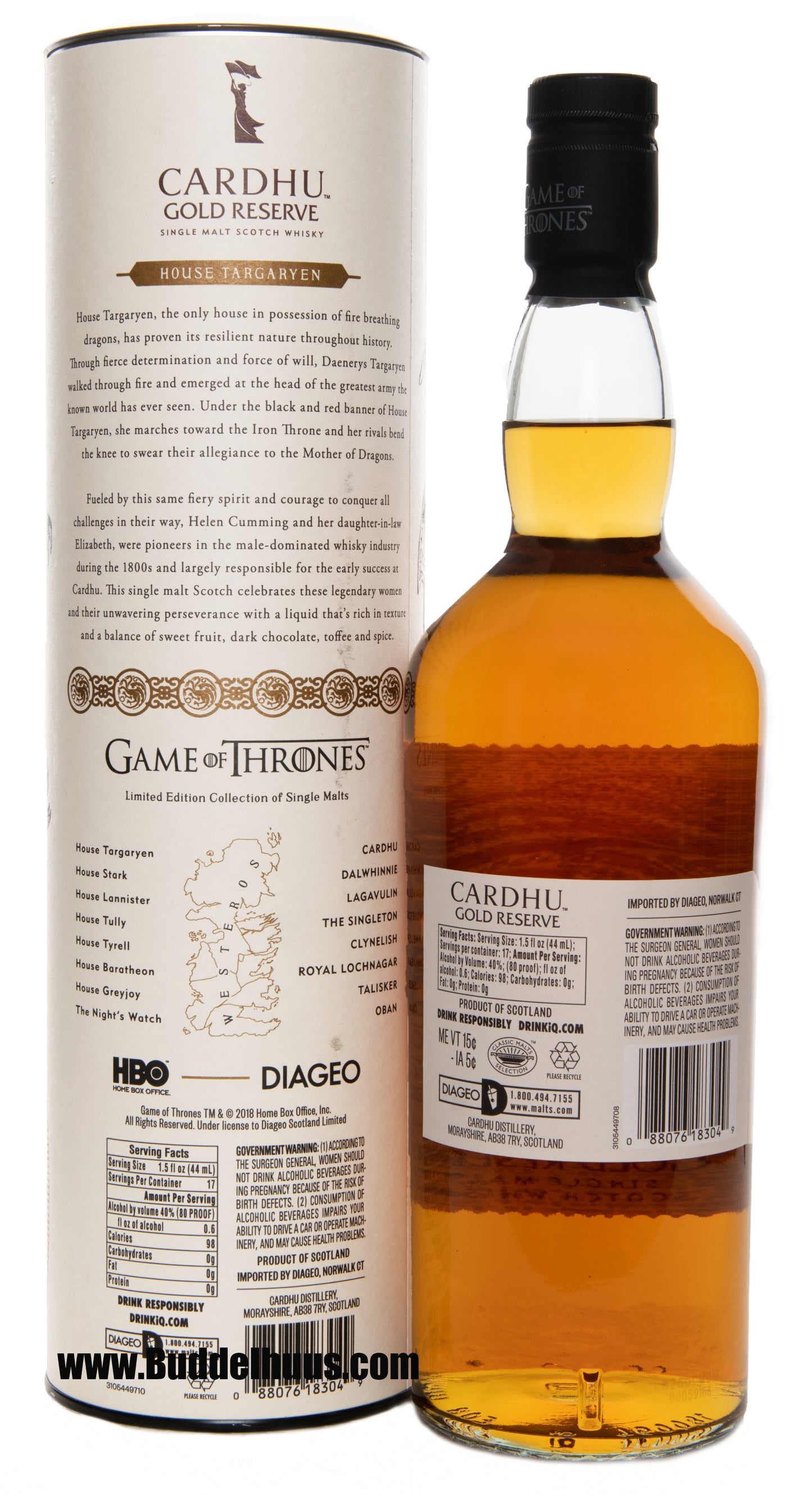 Game of Thrones Cardhu Gold Reserve House Targaryen
