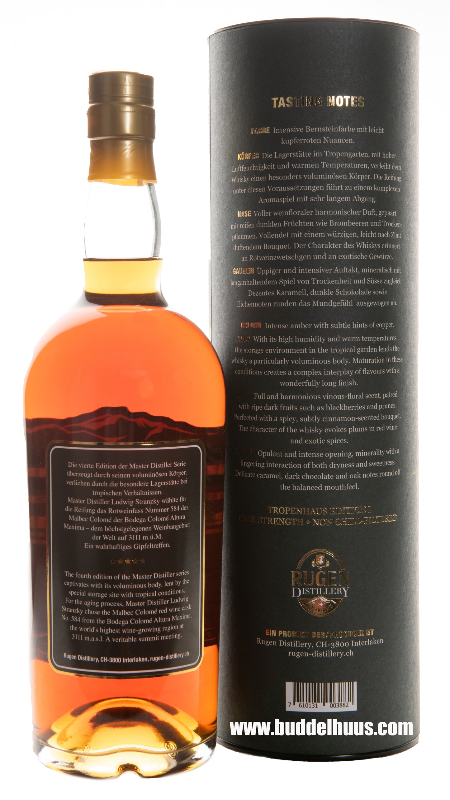 Swiss Mountain 4 yo Master Distiller Tropenhaus Edition I