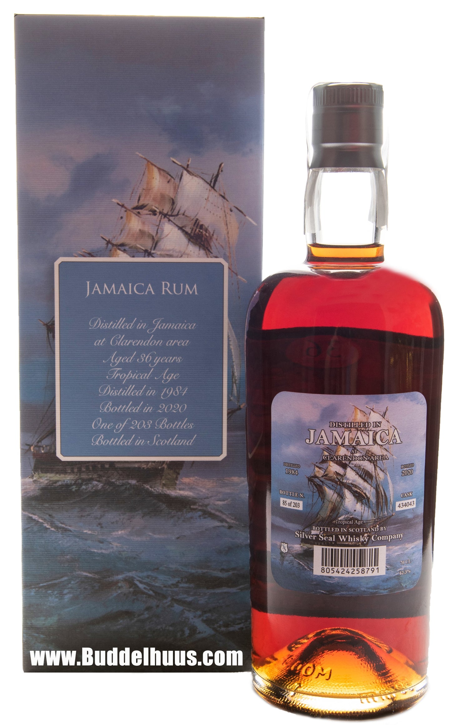 Silver Seal Jamaica Tropical Age-Clarendon 36 yo (1984)