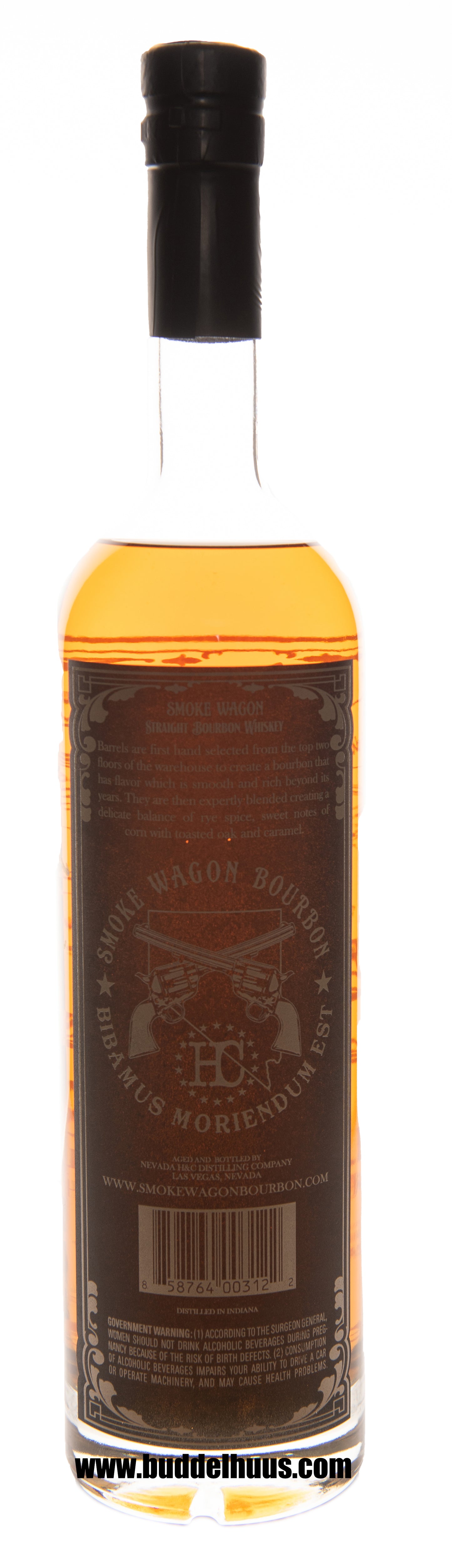 Smoke Wagon Straight Bourbon Whiskey signed by Aaron Chepenik