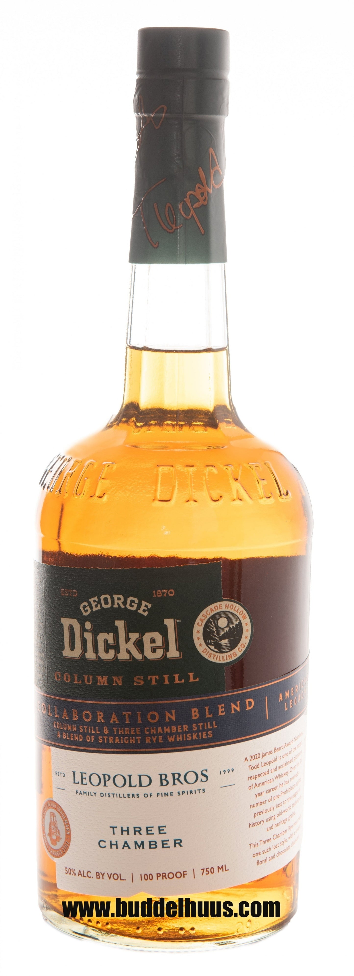George Dickel x Leopold Bros Collaboration Blend Rye