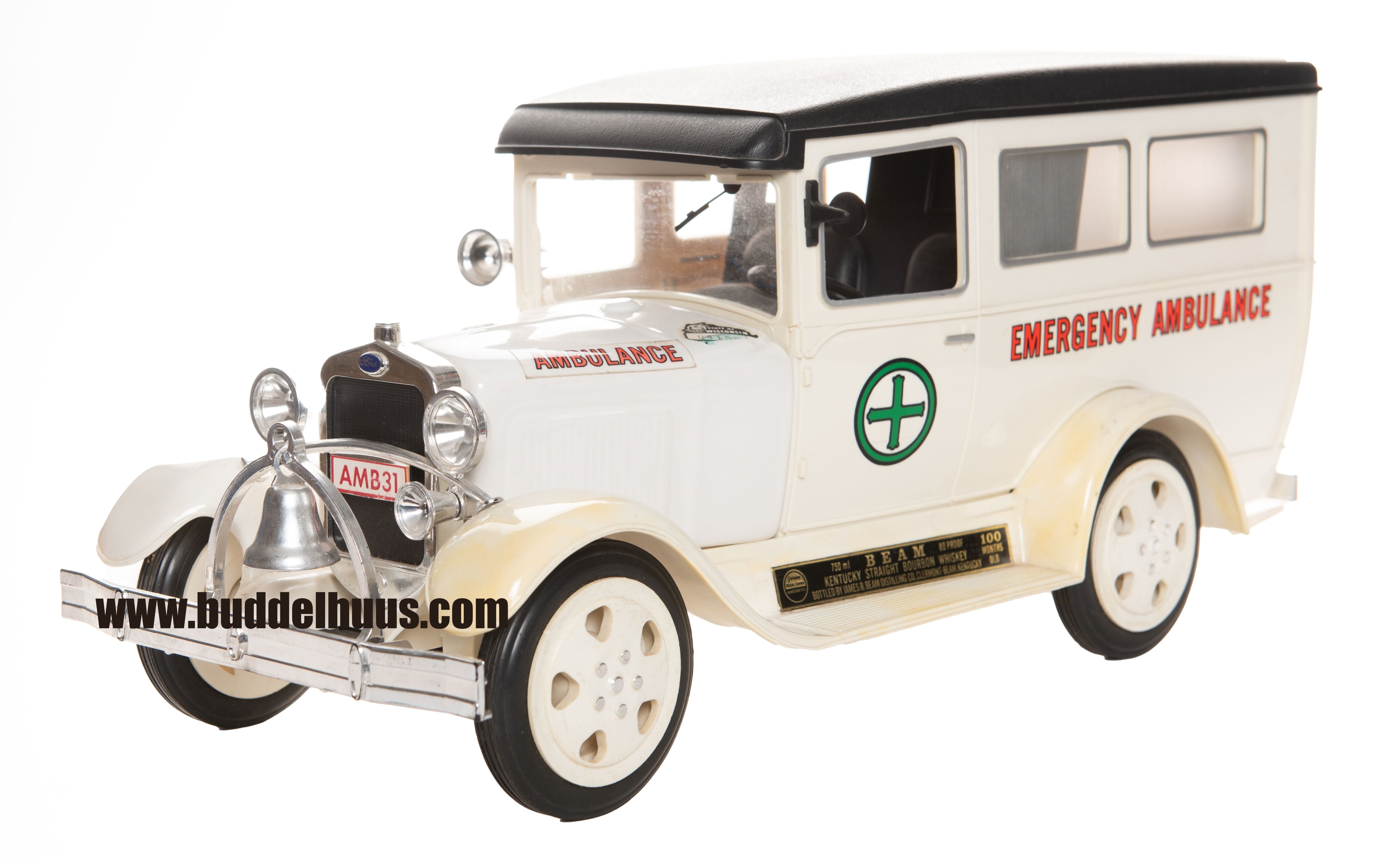 Jim Beam 100 Month Old 1930 Emergency Ambulance Decanter (1980s