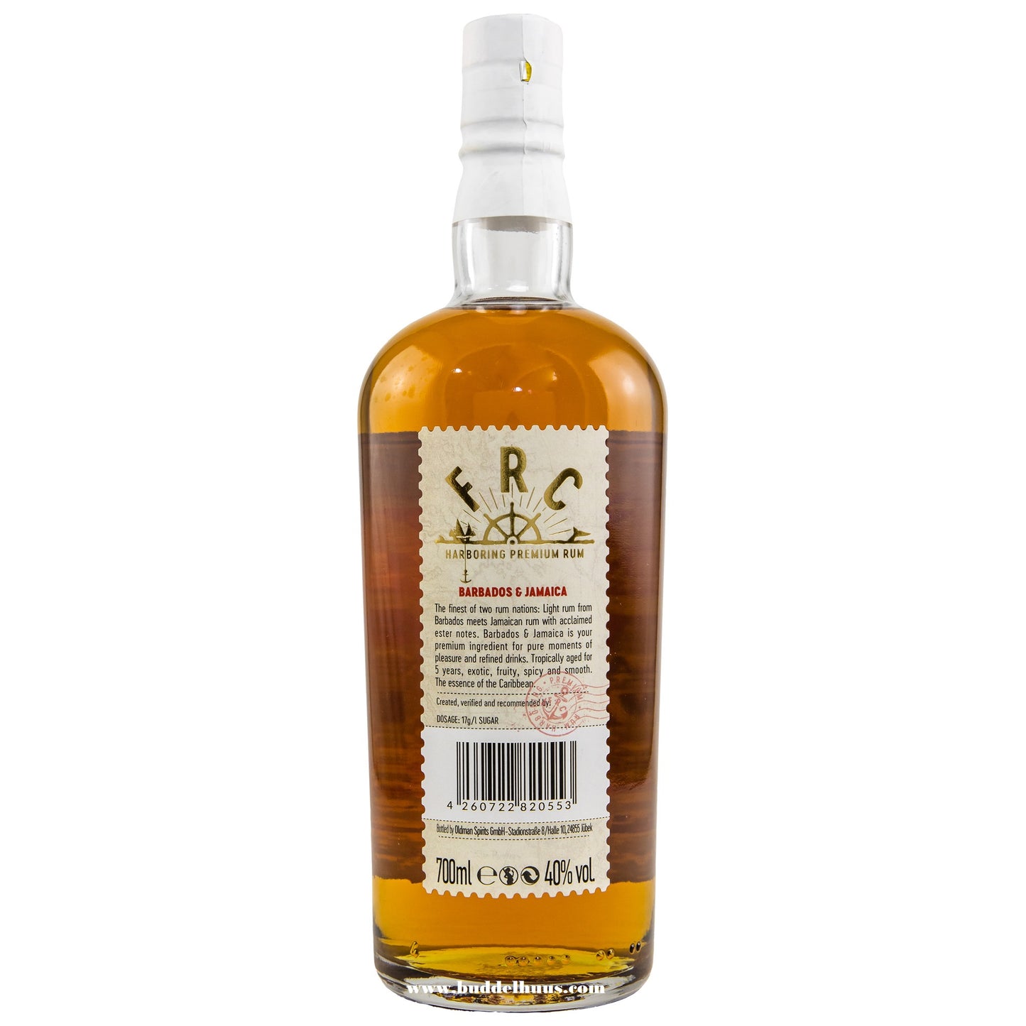 Flensburg Rum Company Barbade et Jamaïque Rhum des Caraïbes