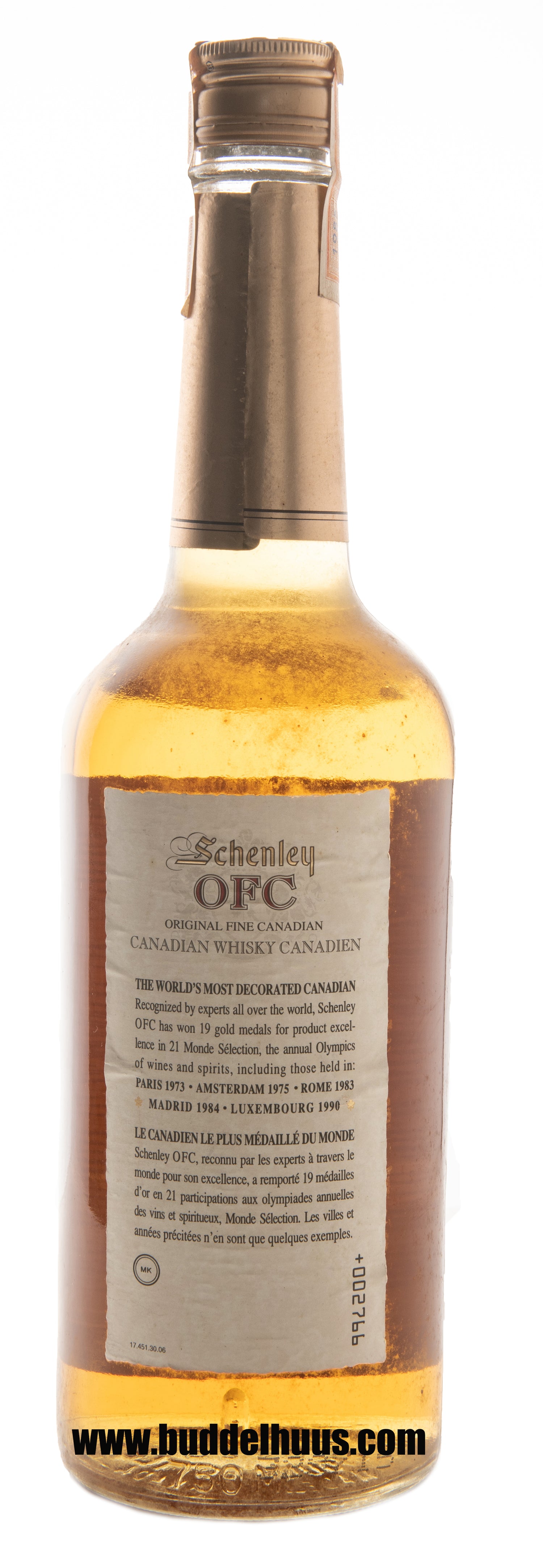 Schenley Canadian OFC 8 yo (1985) Buddelhuus Spirituosen