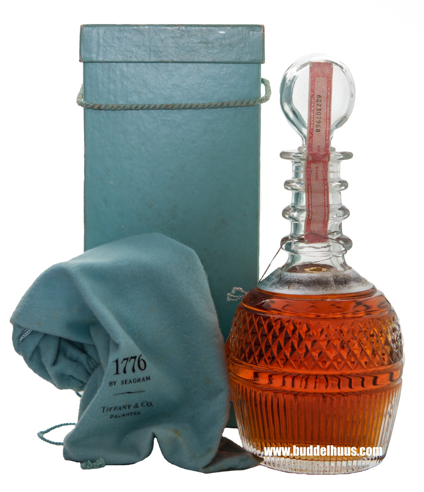 Seagram's 1776 Premium American Whiskey in Tiffany Decanter (1976)