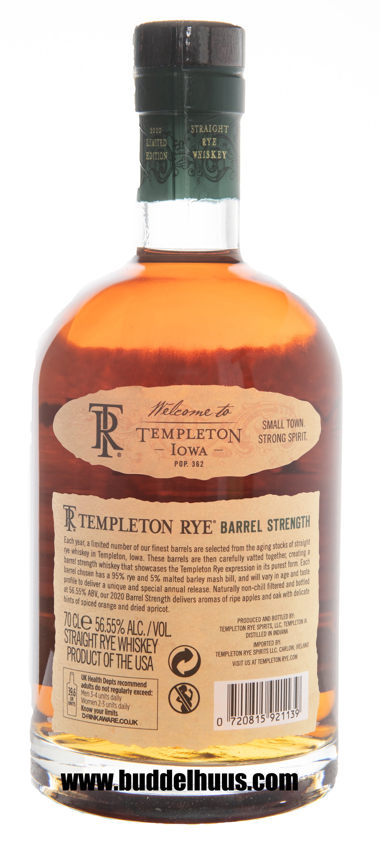 Templeton Rye Barrel Strength (2020)