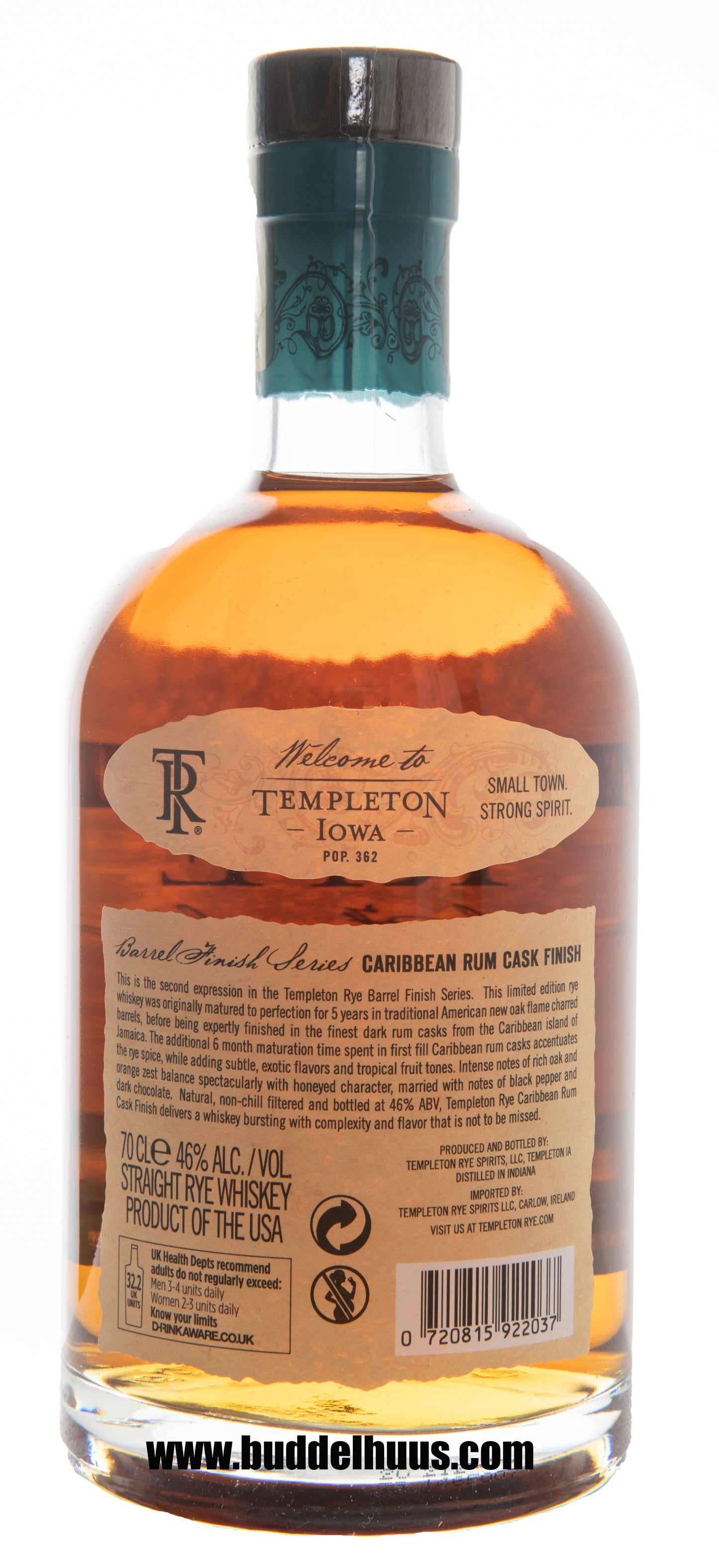 Templeton Rye Caribbean Rum Cask