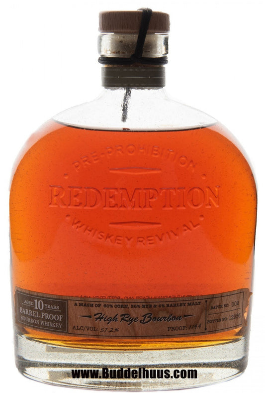 Redemption 10 yo High Rye Bourbon Barrel Proof