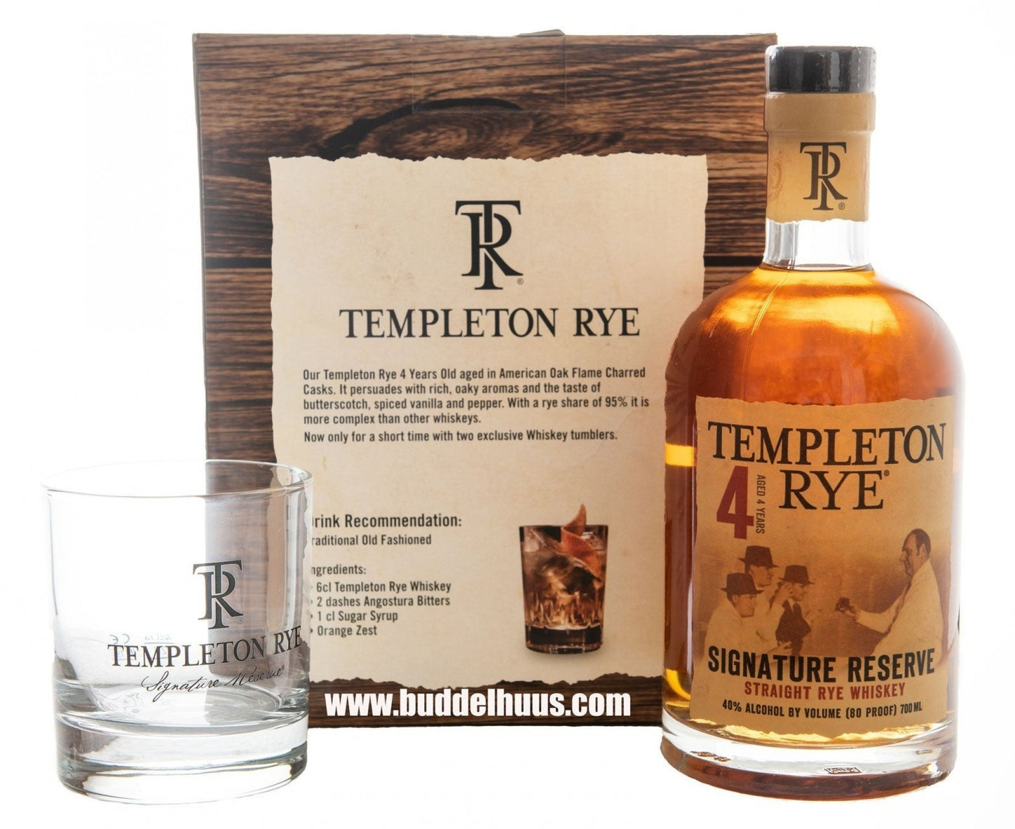 Templeton Rye 4 yo + Gläser