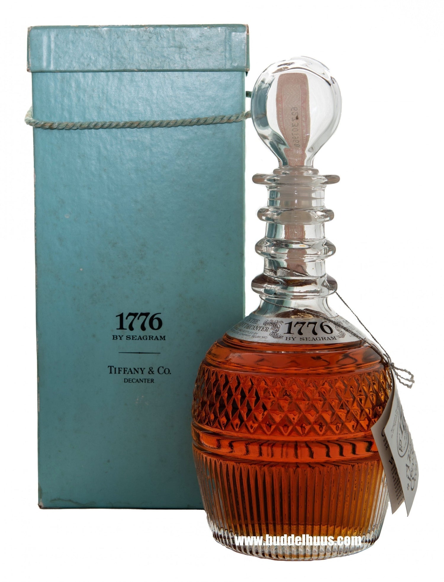 Seagram's 1776 Premium American Whiskey in Tiffany Decanter (1976)