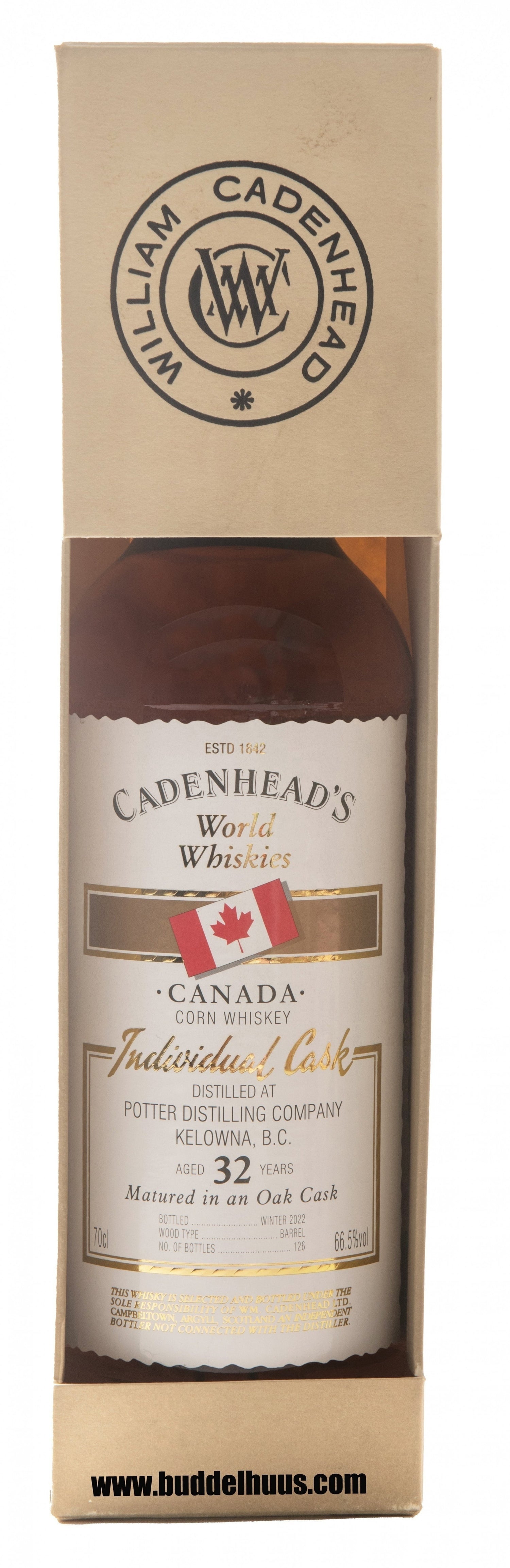 Potter Distilling Company 32 yo 2022 Cadenhead's World Whiskies