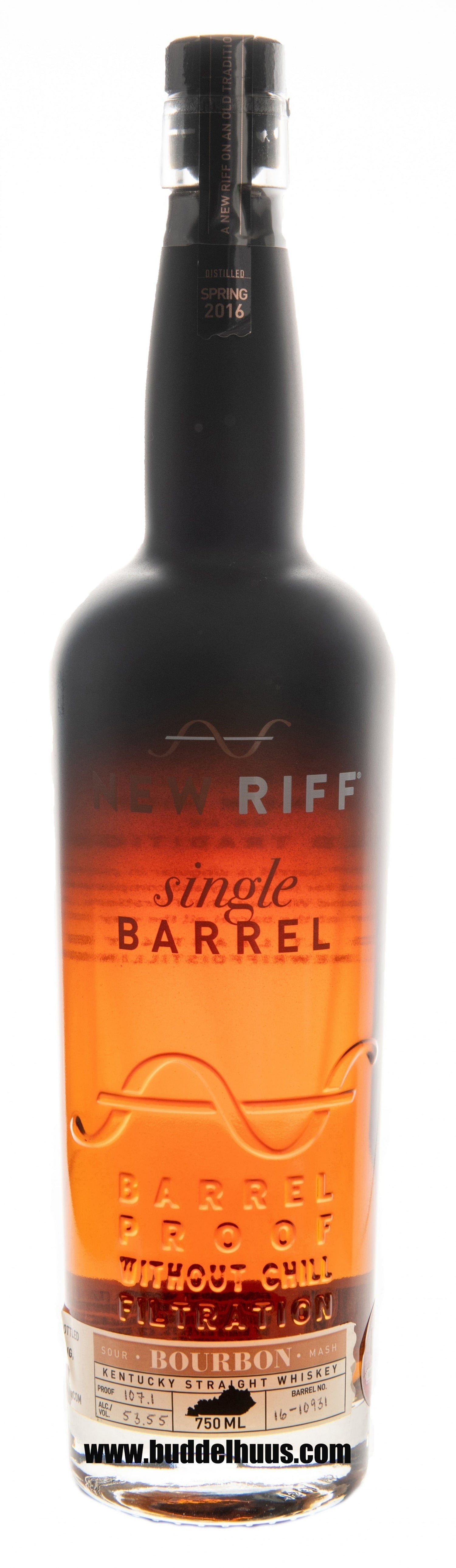 New Riff Single Barrel Bourbon 2016 #10931