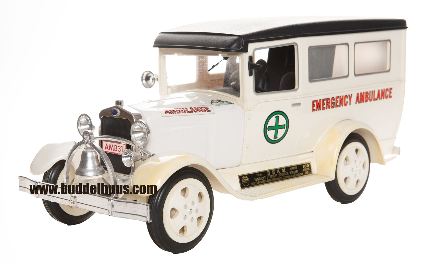 Jim Beam 100 Month Old 1930 Emergency Ambulance Decanter (1980s)
