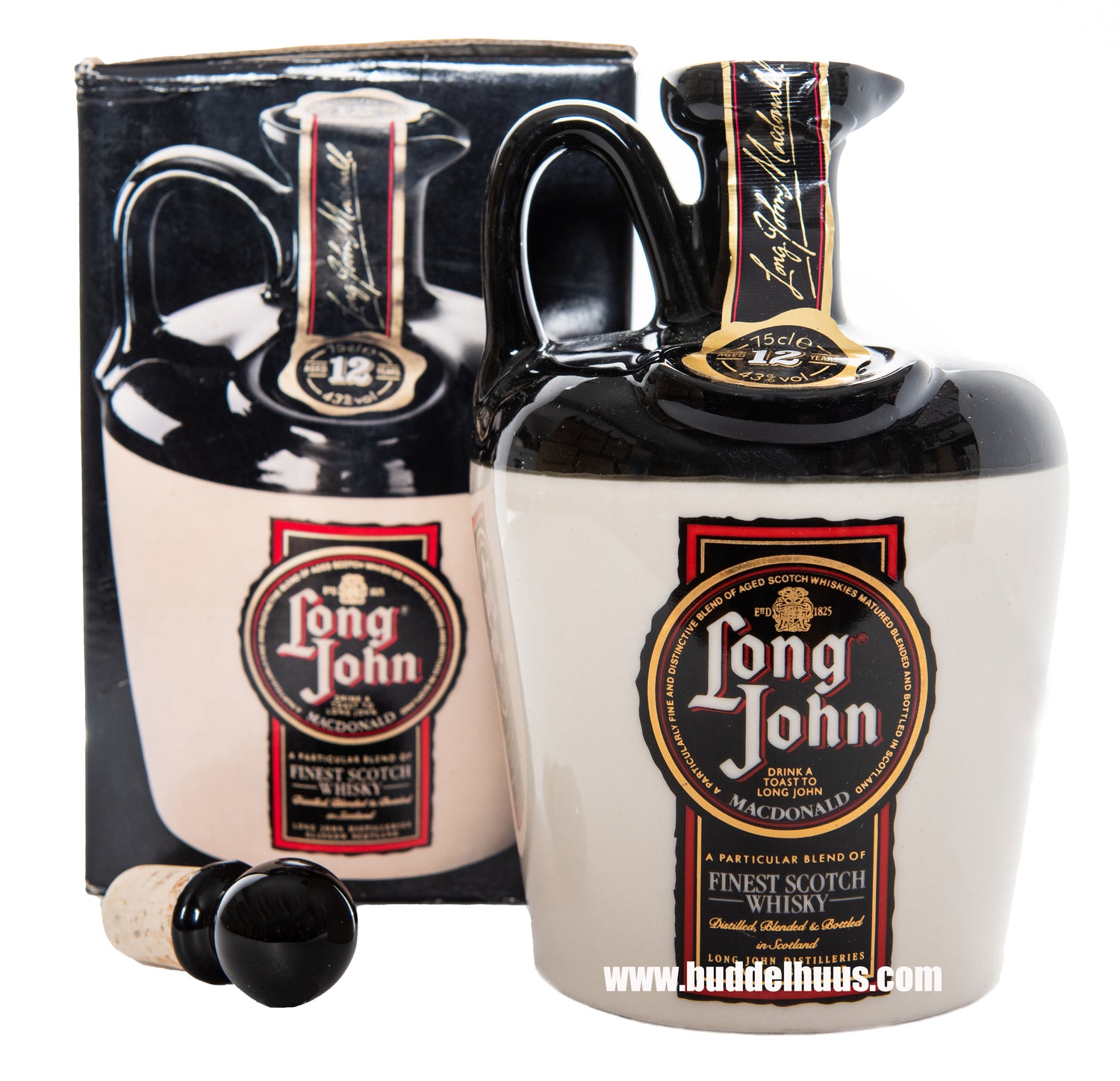 Long John 12 yo Stoneware Decanter 1980s