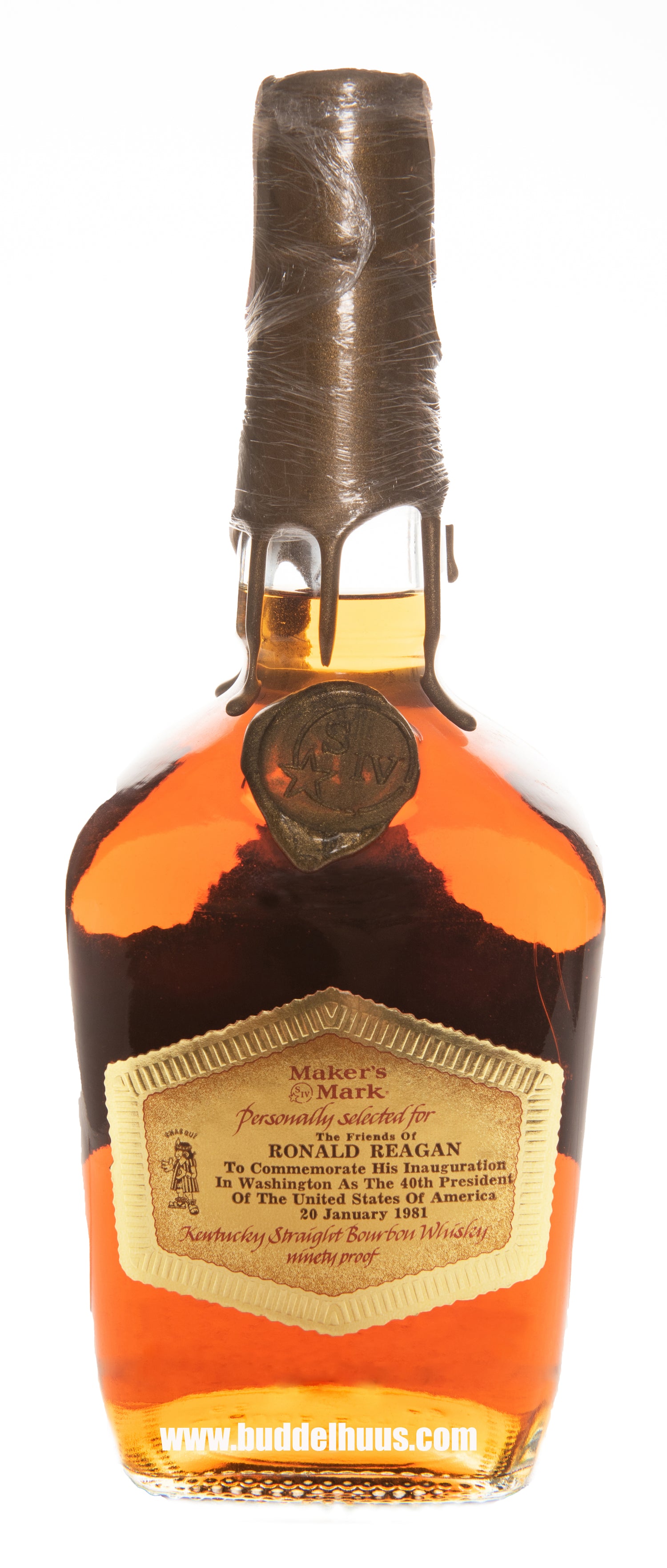 Maker's Mark Star Hill Farm Personally Selected for the Friends of Ronald Reagan Inauguration 1981 (bottled 1980)