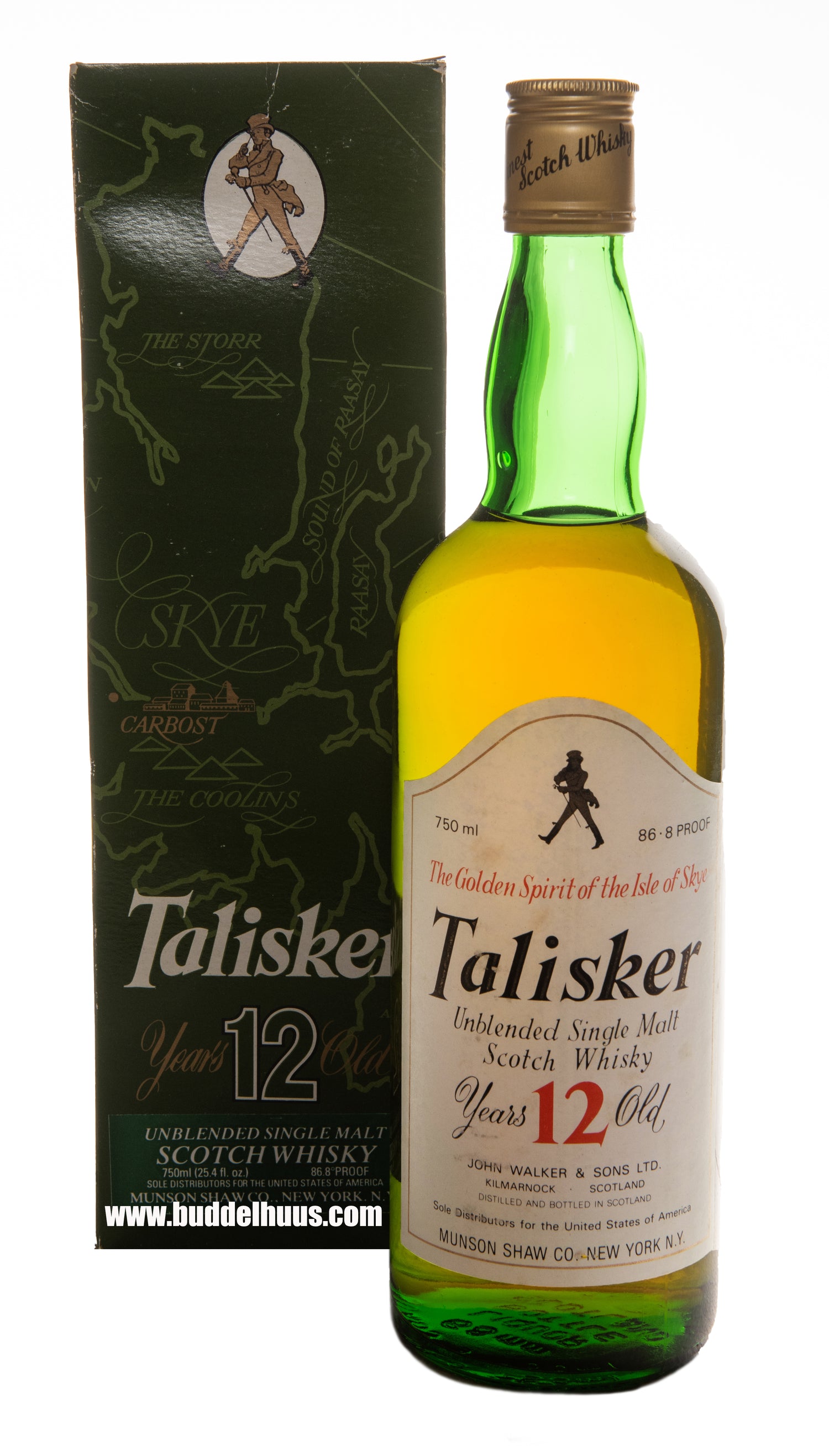 Talisker 12 yo Unblended Single Malt by John Walker & Sons (1980s bottling)
