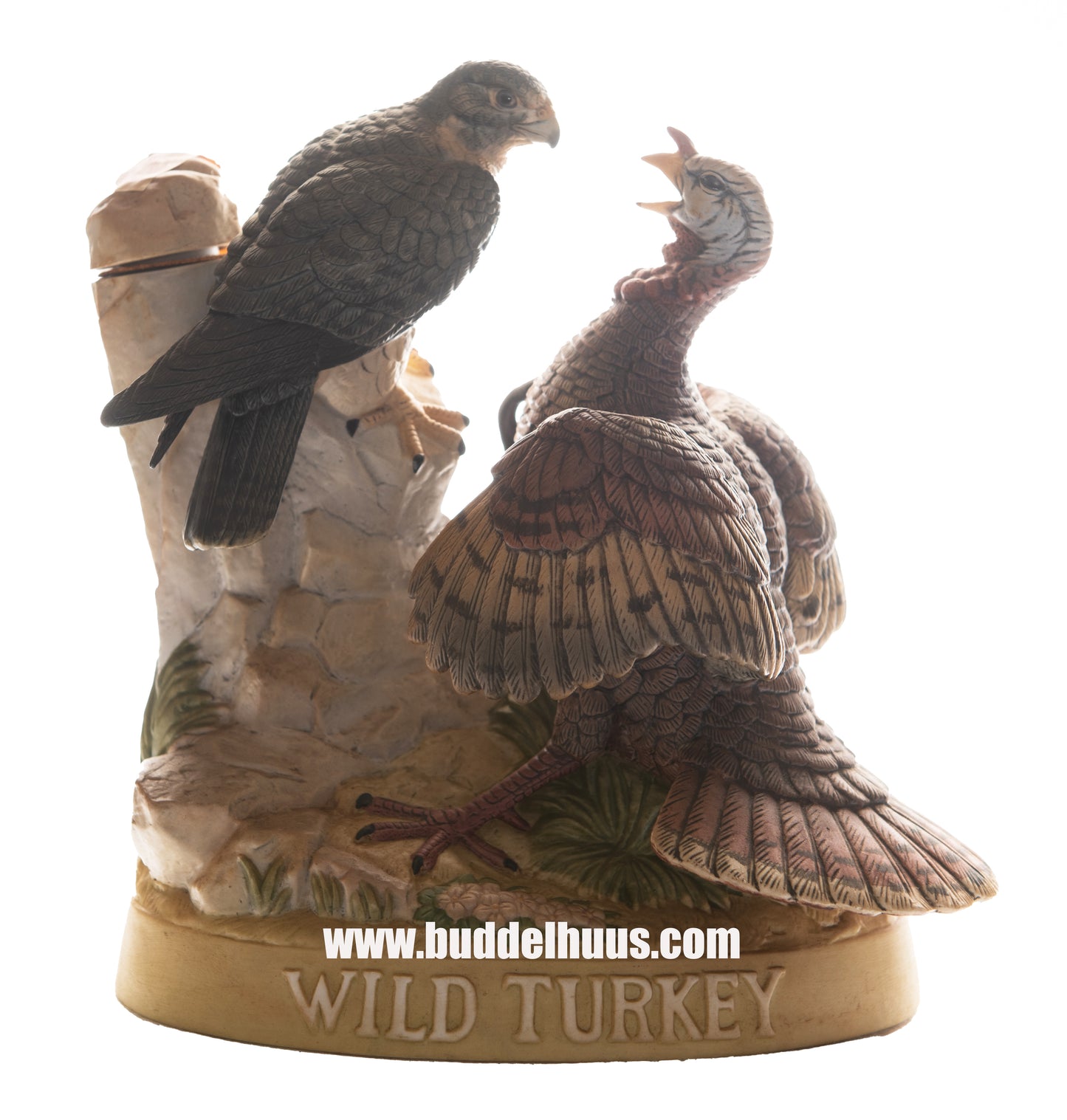 Wild Turkey 8 yo Turkey and Falcon Porcelain Decanter No. 11 1986