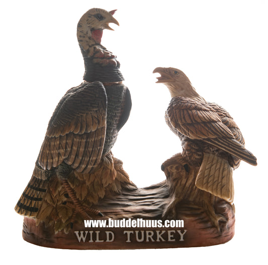 Wild Turkey 8 yo Porcelain Decanter No. 4 Turkey & Eagle 1984